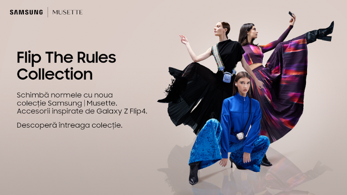Cheil | Centrade semnează noua campanie Samsung “Flip the Design Rules”, în colaborare cu Musette