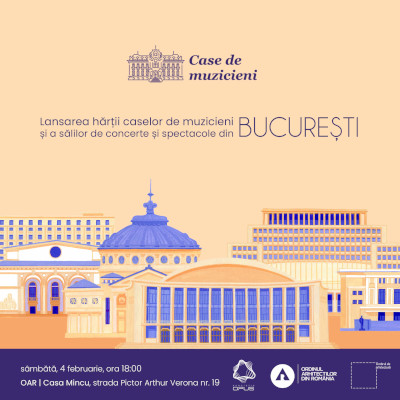 Lansarea hărții ilustrate „Case de muzicieni – București”