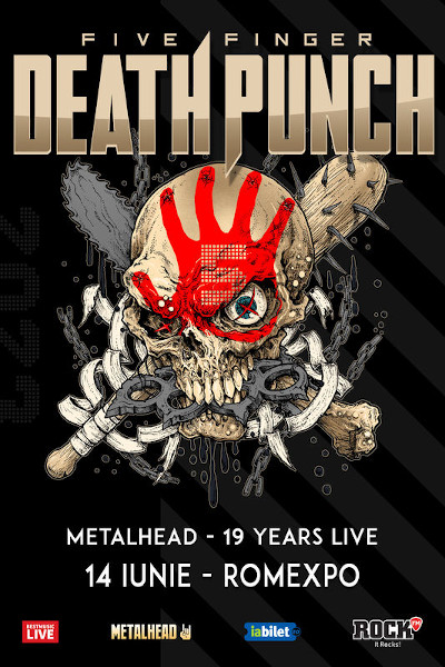 Five Finger Death Punch canta in premiera in Romania