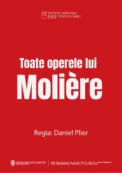 Două premiere pe scena TNRS în luna martie: „Jocul de-a vacanța” și „Toate operele lui Molière”
