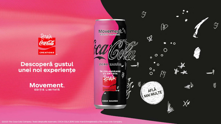 Coca-Cola® lansează Ediția Limitată Coke Creations împreună cu Rosalia, câștigătoarea premiilor Grammy și noua vedetă a muzicii pop-flamenco
