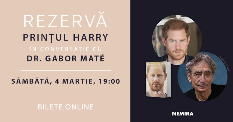 eveniment internațional online live cu Prințul Harry Gabor Maté