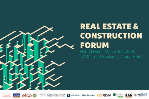Care sunt tendințele, provocările și oportunitățile de dezvoltare pentru piața de real estate în 2023? Află la cea de-a XVI-a ediție a ”Real Estate & Construction Forum” – eveniment hibrid