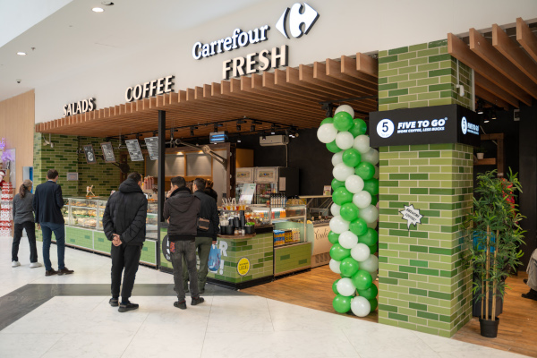 5 to go își consolidează prezența în retail  printr-un parteneriat strategic cu Carrefour