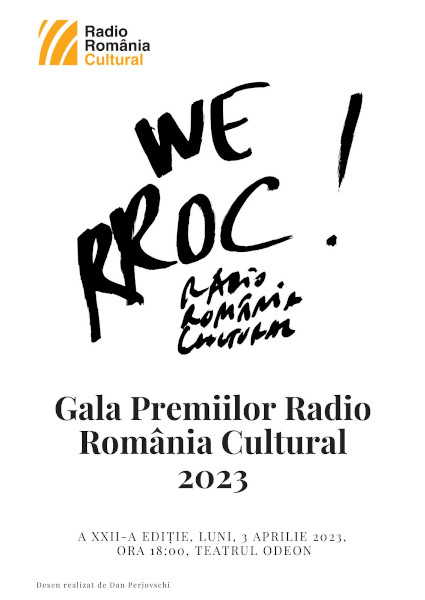 Dan Perjovschi desenează diplomele Galei Premiilor Radio România Cultural 2023