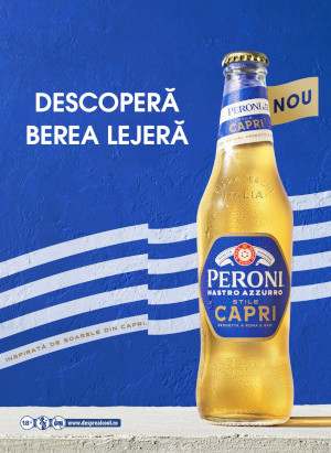 Ursus Breweries lansează un nou sortiment de bere, Peroni Nastro Azzurro Stile Capri