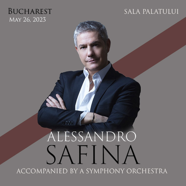 Celebrul tenor italian, Alessandro Safina revine pe scena Sălii Palatului din București cu un concert memorabil