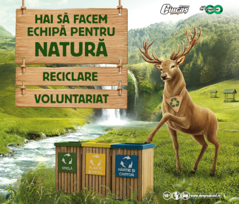 Brandul de bere Ciucaș și Act For Tomorrow: parteneriat pentru natura curată, relaxare adevărată