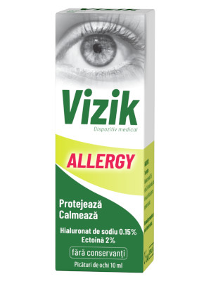 Vizik Allergy picături de ochi cu hialuronat de sodiu și ectoină