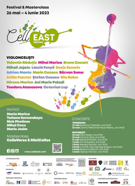 Vestra vă invită la CellEAST Festival 2023, un eveniment de excepție dedicat iubitorilor de muzică de violoncel