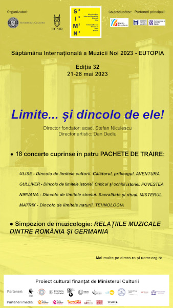 Festivalul Săptămâna Internațională a Muzicii Noi (SIMN) 2023 – EUTOPIA