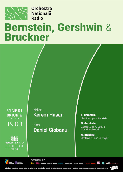 poster 4-09 Iunie 2023 Bernstein Gershwin Bruckner