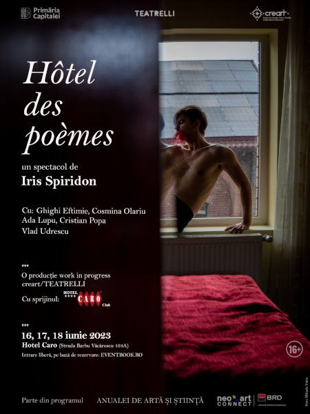 Premieră Teatrelli | Spectacol de teatru în camere de hotel în acest weekend, la Hotel Caro din Capitală