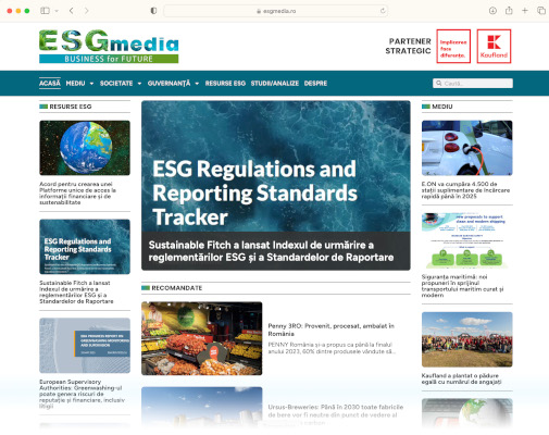 ESGmedia: Noua platformă destinată Specialiștilor în Sustenabilitate