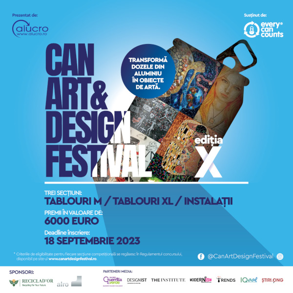 Artă cu un scop: Can Art&Design Festival susține reciclarea creativă a dozelor din aluminiu
