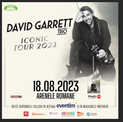În concertul de la Arenele Romane, David Garrett va cânta pe o vioară Guarneri del Gesù în valoare de 3,5 milioane de euro