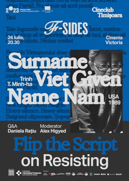 F-SIDES Cineclub prezintă în luna iulie filmul vietnamez “Surname Viet Given Name Nam” (1989) la cinema Victoria din Timișoara