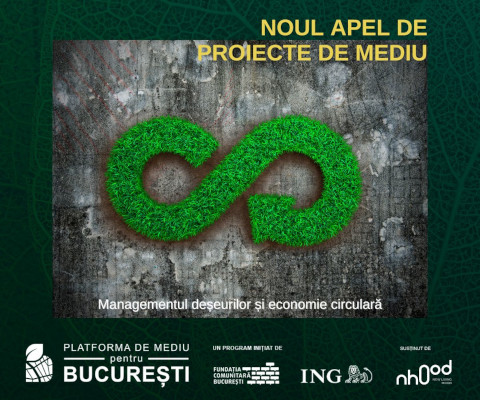 Platforma de Mediu pentru București lansează un apel de finanțare pentru proiecte de management al deșeurilor