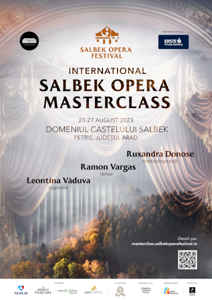 Din 23 august, Ruxandra Donose, Ramón Vargas și Leontina Văduva vor pregăti în România tineri muzicieni din întreaga lume, la International Salbek Opera Masterclass