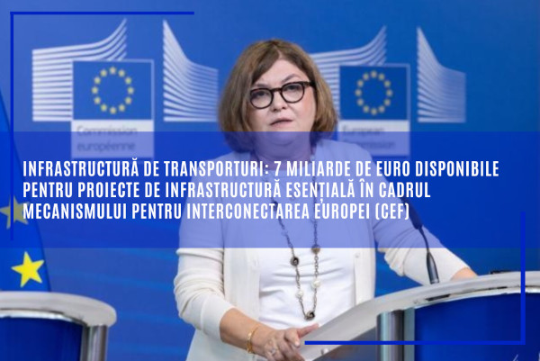 Infrastructură de transporturi: 7 miliarde de euro disponibile pentru proiecte de infrastructură esențială în cadrul Mecanismului pentru Interconectarea Europei (CEF)