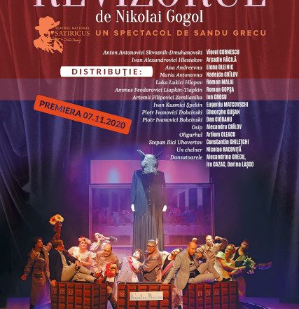 Revizorul de Gogol – în versiunea Teatrului Satiricus din Chişinău – se joacă pe 30 septembrie la Bucureşti