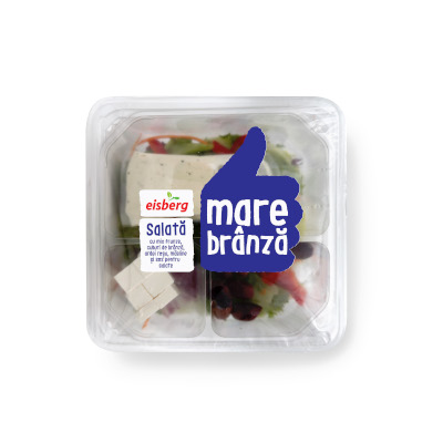 Eisberg salata ready to eat mare branza ambalaj reciclabil