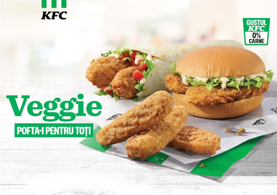 KFC Veggie KFC lansează în premieră și în ediție limitată opțiuni de produse vegetariene