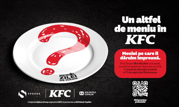 Sub un concept Golin – “Meniul Zilei de Mâine” – Sphera și KFC au lansat prima farfurie din KFC