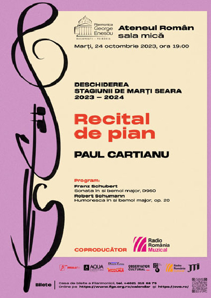 Recital de pian Paul Coriolan Cartianu