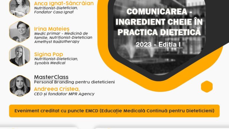 The Dietitian, prima conferință acreditată cu puncte EMCD pentru nutriționiști și dieteticieni, reunește la Cluj specialiști din întreaga țară
