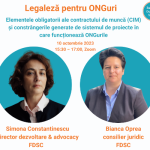 FDSC lansează seria de workshopuri “Legaleza pentru ONGuri”