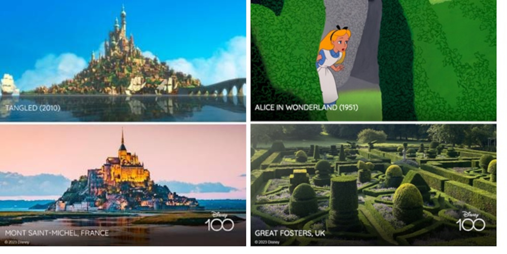 Disney dezvăluie lista locurilor care au inspirat cele mai îndrăgite filme ale sale din ultimii 100 de ani