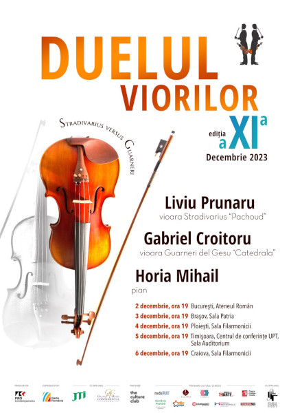 Duelul viorilor – Stradivarius versus Guarneri revine cu ediția a XI-a