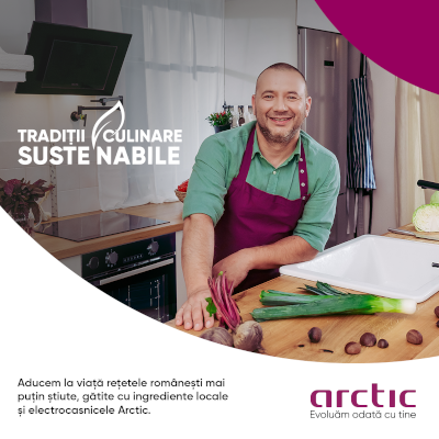 Arctic lansează primul proiect de digital edutainment al brandului o emisiune online dedicată tradițiilor culinare sustenabile