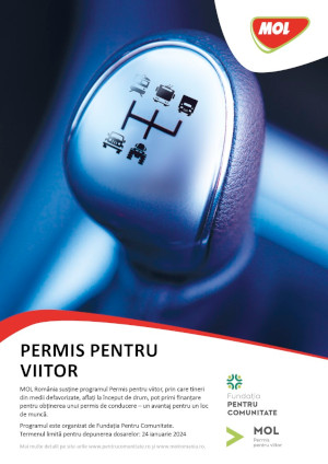 MOL România și Fundația Pentru Comunitate au lansat o nouă ediție a programului „Permis pentru viitor”