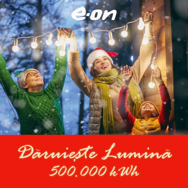 A zecea ediție a campaniei „Dăruiește Lumină”: E.ON donează, de sărbători, 500.000 kWh către patru spitale și centre de îngrijire a persoanelor vulnerabile