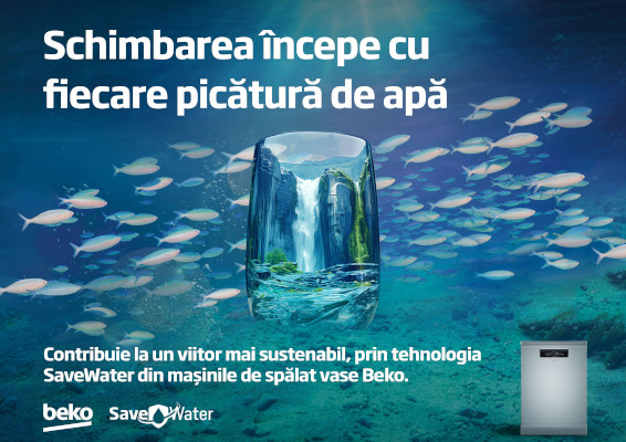 Noua campanie Beko „SaveWater – Schimbarea începe cu fiecare picătură de apă”