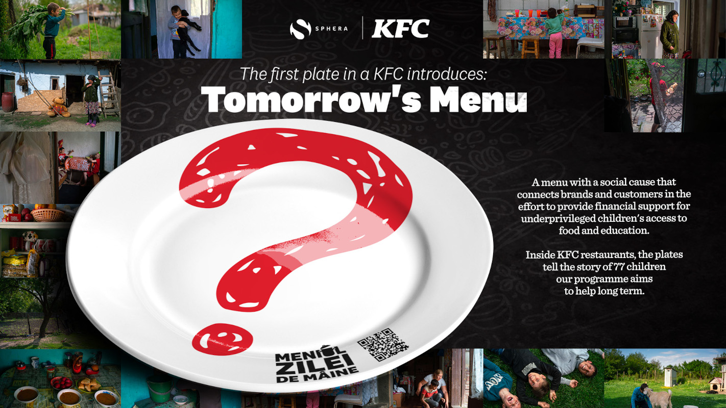 Meniul Zilei de Mâine – o inițiativă Sphera x KFC x Golin premiată la European Excellence Awards 2023