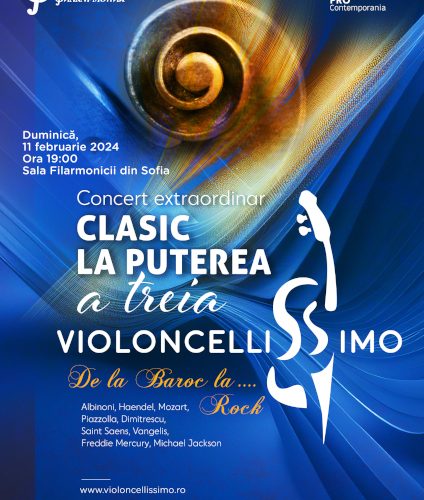 Concert extraordinar „Violoncellissimo – De la baroc la rock”, la Sofia