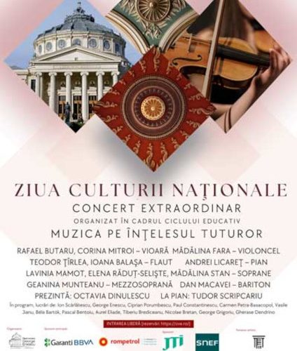 Evenimente dedicate Zilei Culturii Naționale la Ateneul Român