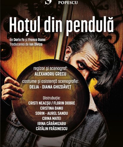 „Hoţul din pendulă” şi „Ceapa” – spectacole marca Teatrul Stela Popescu, revin la Teatrul Nottara