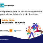 Bit Sentinel și Orange România anunță deschiderea înscrierilor în programul național de securitate cibernetică pentru liceeni și studenți, UNbreakable România ediția 2024