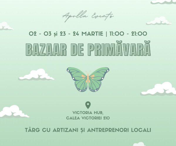 Apolla Events vă invită la Bazaar de Primăvară