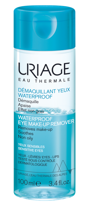 Uriage Hygiène Waterproof Eye Make-up Remover (Demachiant bifazic de ochi pentru machiaj rezistent la apă)