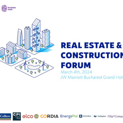 Real Estate & Construction Forum: Peste 25 de profesioniști din domeniul imobiliar dezbat, pe 4 martie 2024, situația pieței de real estate și perspectivele de dezvoltare, în contextul actual