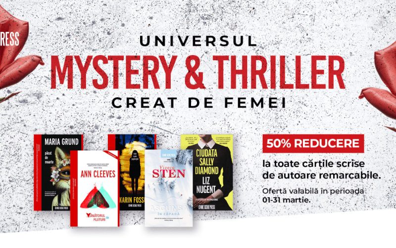 Universul mystery & thriller creat de femei: top romane de neratat, scrise de autoare remarcabile