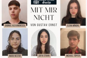 Spectacol în limba germană „Mit mir nicht” / „Nu cu mine” de Gustav Ernst