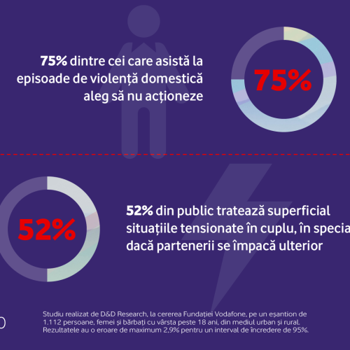 Studiu: 70% dintre români cunosc cazuri de violență domestică, însă doar 4% au anunțat autoritățile