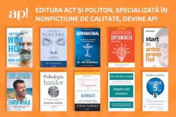 Editura ACT și Politon, specializată în nonficțiune de calitate, devine ap!