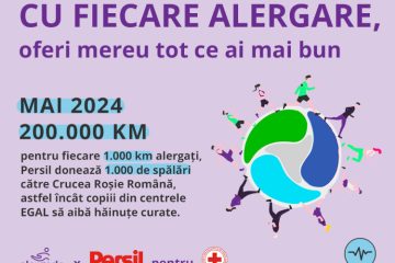 Comunitatea Alergado strânge 200.000 kilometri alergați în luna mai pentru hăinuțe curate oferite de Persil